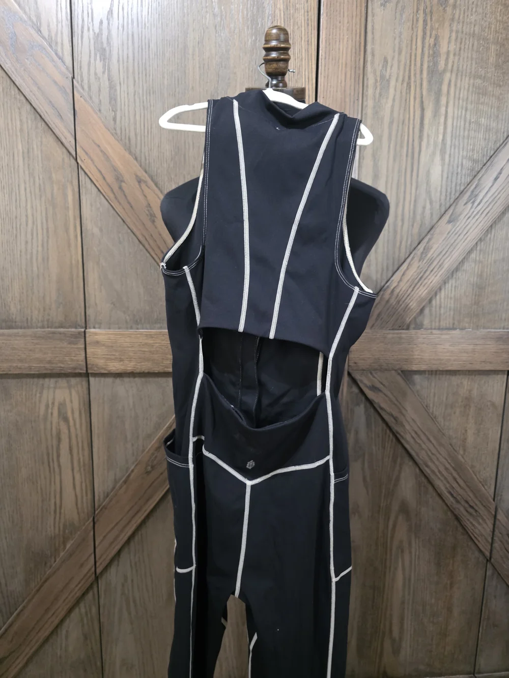 FP Movement by Free People Black Jumpsuit with White Piping - Picture 5 of 5